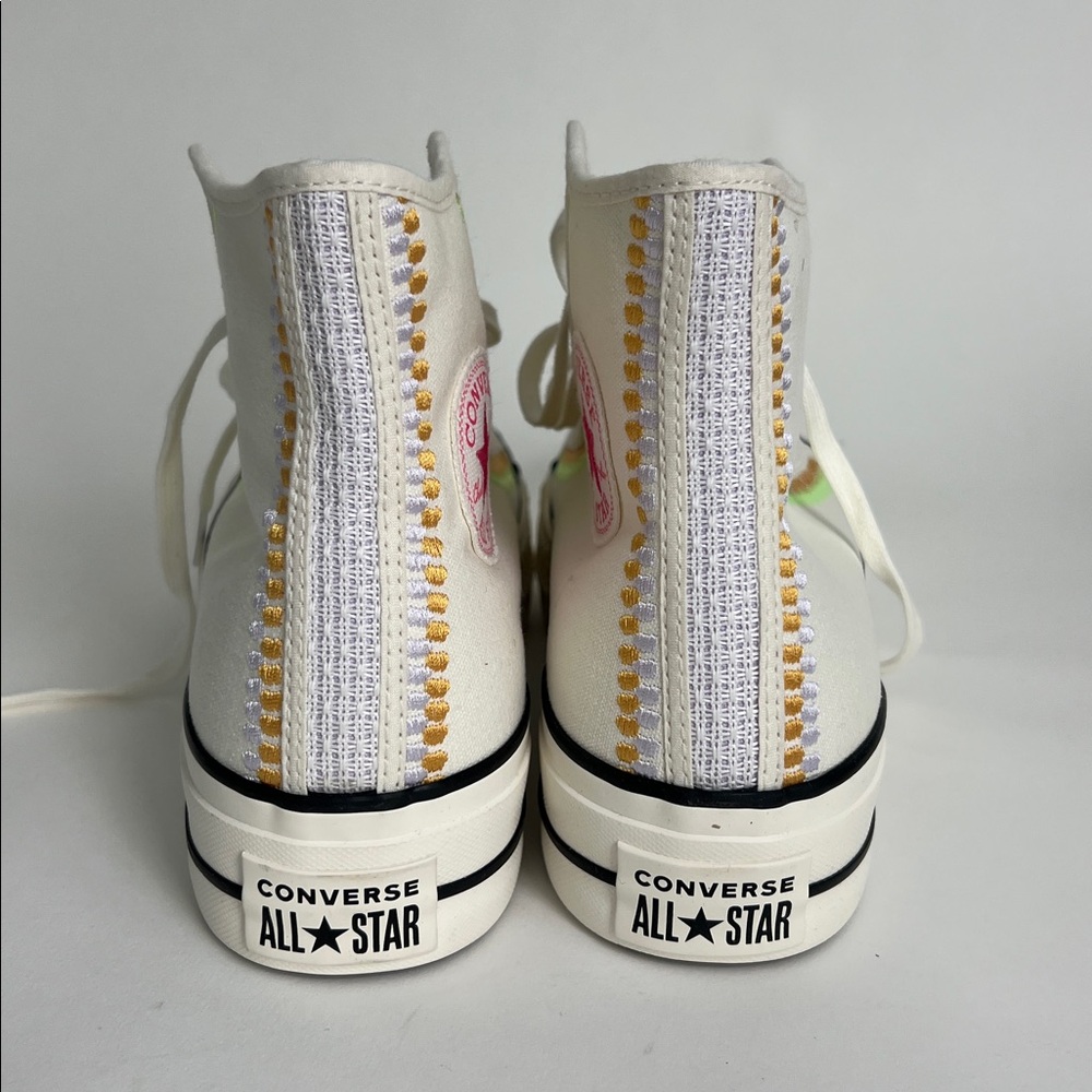 NEW Women's Converse CT All Star Lift High Top Shoes Egret Thriftshop - Picture 3 of 6